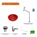 Ver imagem 3 de Kit Cuba R30 com Torneira Link 1062 Metal e Válvula Click 1 Polegada B e Sifão Cromado e Flexível Co