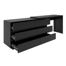 Mesa para Escritório Diretor em L 6 Gavetas Oring Yescasa - 6
