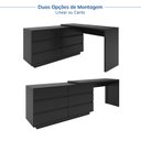 Ver imagem 3 de Escrivaninha em L ou Reta 140cm 6 Gavetas Oring CabeCasa MadeiraOriginals