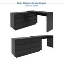 Ver imagem 5 de Escrivaninha em L ou Reta Oring 6 Gavetas 230cm CabeCasa MadeiraOriginals Preto