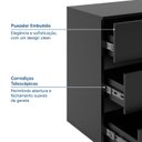 Ver imagem 7 de Escrivaninha em L ou Reta Oring 6 Gavetas 230cm CabeCasa MadeiraOriginals Preto