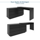 Ver imagem 5 de Escrivaninha em L ou Reta Oring 6 Gavetas 230cm CabeCasa MadeiraOriginals Preto