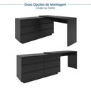 Ver imagem 6 de Escrivaninha em L ou Reta Oring 6 Gavetas 139,8cm CabeCasa MadeiraOriginals