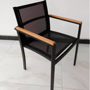 Ver imagem 7 de Jogo de Mesa Ripada 90cm 4 Cadeiras Perpétua Ombrelone 3m com Base - Preto