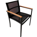 Ver imagem 3 de Jogo de Mesa Ripada 90cm 4 Cadeiras Perpétua Ombrelone 3m com Base - Preto