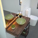 Ver imagem 1 de Kit Cuba R30 com Torneira Link 1062 Metal e Válvula Click 1 Polegada G e Sifão Pvc e Flexível Compac