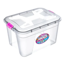 Ver imagem 1 de Caixa Organizadora Multiuso Plástica 12 Litros com Tampa