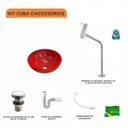 Ver imagem 3 de Kit Cuba R30 com Torneira Link 1062 Metal e Válvula Click 1 Polegada G e Sifão Pvc e Flexível Compac