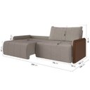 Ver imagem 4 de Sofá Cama Retrátil e Reclinável 4 Lugares 250cm Jequitibá CabeCasa MadeiraOriginals