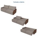 Ver imagem 5 de Sofá Cama Retrátil e Reclinável 4 Lugares 250cm Jequitibá CabeCasa MadeiraOriginals