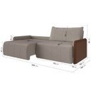 Ver imagem 3 de Sofá Cama Retrátil e Reclinável 4 Lugares 250cm Jequitibá CabeCasa MadeiraOriginals