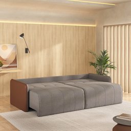 Sofá Cama Retrátil e Reclinável 4 Lugares 250cm Jequitibá CabeCasa MadeiraMadeira - 2