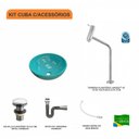 Ver imagem 3 de Kit Cuba R30 com Torneira Link 1062 Metal e Válvula Click 1 Polegada G e Sifão Cromado e Flexível Co