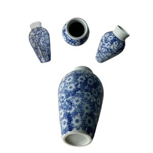 Mini Vaso de Cerâmica Portuguesa Decorativo Colonial Vintage Espressione Vaso Cerâmico Decorativo Co