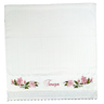 Toalha de Banho Bordada. Estampa: Lírios. Cor Branco. Dohler Artesanalle - 1