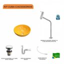 Ver imagem 3 de Kit Cuba R30 com Torneira Link 1062 Metal e Válvula Click 1 Polegada e Meia e Sifão Pvc e Flexível C