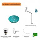 Ver imagem 3 de Kit Cuba R30 com Torneira Link 1062 Metal e Válvula Click 1 Polegada e Meia e Sifão Pvc e Flexível C