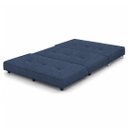 Ver imagem 5 de Puff Cama Dobravel Casal 130cm com Rodizios e Almofadas Cor: Linho Azul
