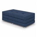 Ver imagem 4 de Puff Cama Dobravel Casal 130cm com Rodizios e Almofadas Cor: Linho Azul