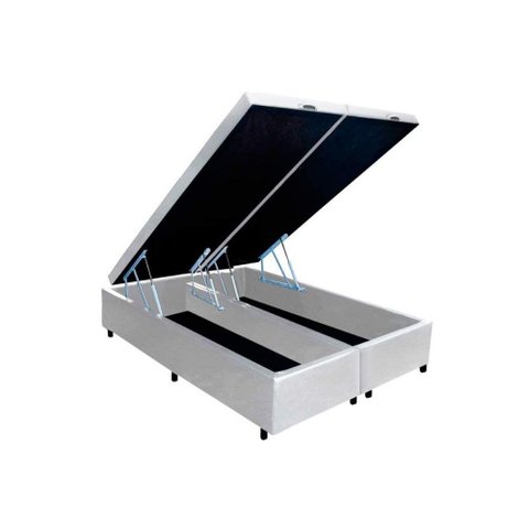 Cama Box Baú King Universal Courano White (186x198x35) - Costa Rica