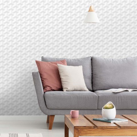 Papel de Parede 3d - Geométrico 3d 27 Arte Destaque 3,50 Metros