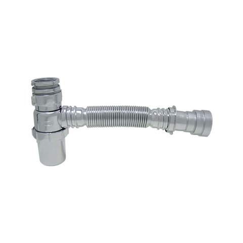 Sifão Copo Universal Sanfonado Cromado Astra