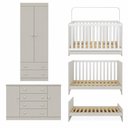 Ver imagem 7 de Quarto de Bebê Completo com Berço Americano 3 em 1 Colchão Incluso Encanto Multimóveis MP4609 -