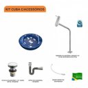 Ver imagem 3 de Kit Cuba R30 com Torneira Link 1062 Metal e Válvula Click 1 Polegada e Meia e Sifão Cromado e Flexív