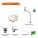 Ver imagem 3 de Kit Cuba R30 com Torneira Link 1062 Metal e Válvula Click 1 Polegada e Meia e Sifão Cromado e Flexív