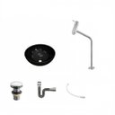 Ver imagem 2 de Kit Cuba R30 com Torneira Link 1062 Metal e Válvula Click 1 Polegada e Meia e Sifão Cromado e Flexív