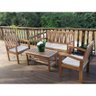 Conjunto Jardim em Madeira Rustic - Bege - 3