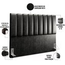 Ver imagem 3 de Cabeceira Cama Box Queen 160 cm Dália W01 Couríssimo Preto - Lyam Decor