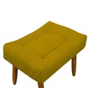 Ver imagem 4 de Puff Banqueta Decorativo Pés Madeira Amarelo