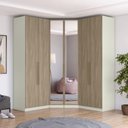 Ver imagem 1 de Guarda Roupa Modulado de Canto Closet c/ Espelho 6 Porta 3 Gav Bellagio Casa 812