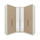 Ver imagem 2 de Guarda Roupa Modulado de Canto Closet c/ Espelho 6 Porta 3 Gav Bellagio Casa 812