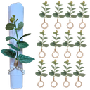 Ver imagem 1 de Kit 6 ou 12 Porta Guardanapo Tropical Eucalipto de Folhas Verdes:12