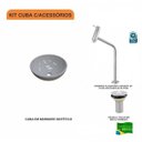 Ver imagem 3 de Kit Cuba R30 com Torneira Link 1062 Metal e Válvula 1 Polegada Compace