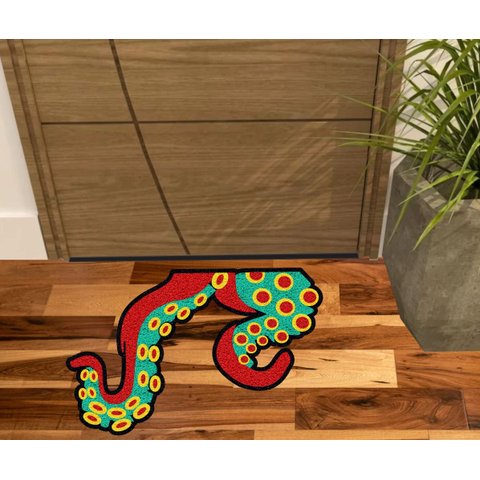 TAPETE TENTÁCULOS POLVO, PARA PORTA, SALA QUARTO BANHEIRO.