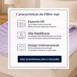 Pillow Top Casal Anatomic High Resilience Espuma Premium Bf Colchões - 2