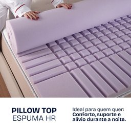 Pillow Top Casal Anatomic High Resilience Espuma Premium Bf Colchões - 3