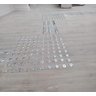 PISO TÁTIL ALERTA INOX PARAFUSADOS ELEMENTOS SOLTOS ML - 4