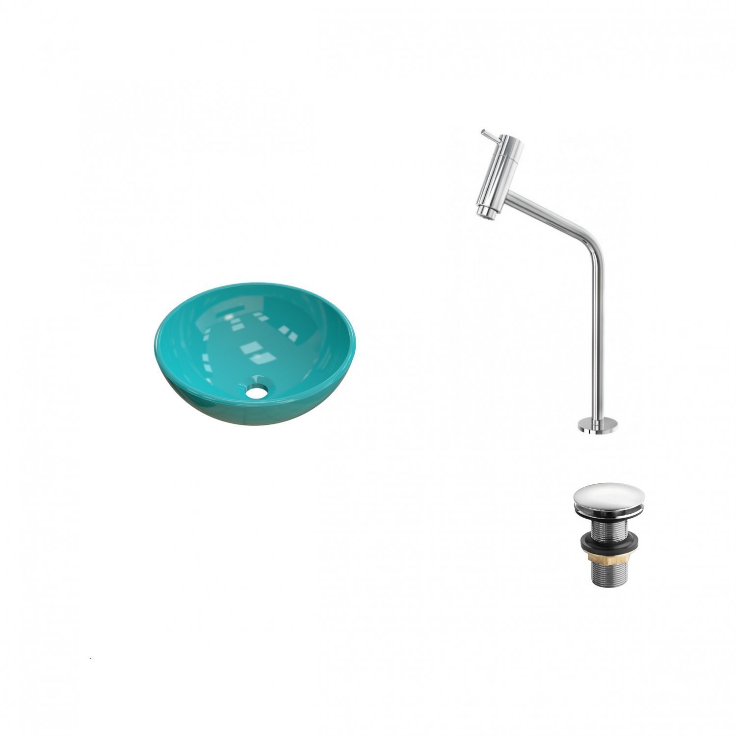 Kit Cuba R30 com Torneira Link 1062 Metal e Válvula Click 1 Polegada G Compace - 2