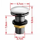 Ver mais imagens de Kit Cuba R30 com Torneira Link 1062 Metal e Válvula Click 1 Polegada G Compace