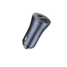 Carregador Veicular Baseus 2 saidas USB tipo C/ USB turbo 40w - Grafite - 2