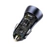 Carregador Veicular Baseus 2 saidas USB tipo C/ USB turbo 40w - Grafite - 5