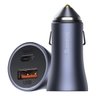 Carregador Veicular Baseus 2 saidas USB tipo C/ USB turbo 40w - Grafite - 1
