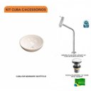 Ver imagem 3 de Kit Cuba R30 com Torneira Link 1062 Metal e Válvula Click 1 Polegada e Meia Compace