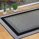Ver imagem 2 de Tapete para Sala 1,50m X 2,00m Sisal Antiderrapante sem Pelo Lâncer - 587 Preto/cinza