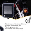 Ver imagem 4 de Lanterna Bicicleta Traseira Seta Luz Usb 64 Leds 873 Lorben