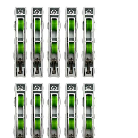 Kit 10 Roldanas 200kg Gold- Alta Resistencia e Silenciosa